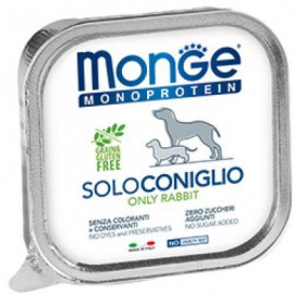 Monge Dog Monoproteico Solo Консервы для собак паштет из кролика 150 г